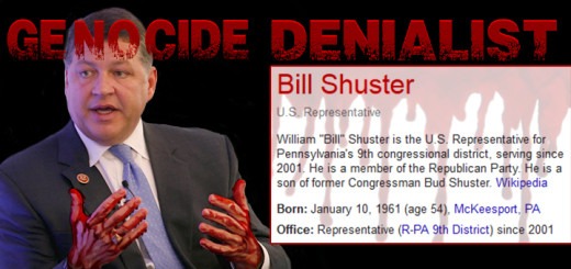 Genocide Denialist Bill Shuster
